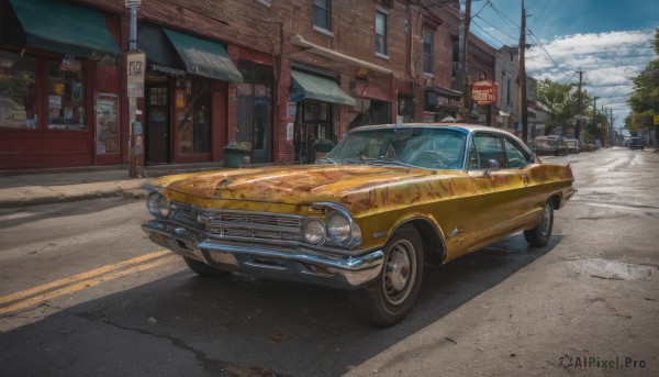 A refreshing image of a motor vehicle in day