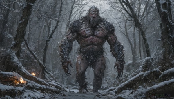 A male portrayed in a inviting snowy outdoors