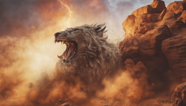 A monster in a breathtaking outdoors