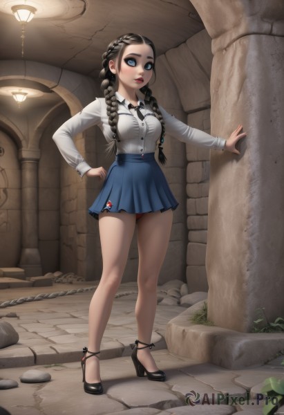 A stunning view of a female in dynamic scene