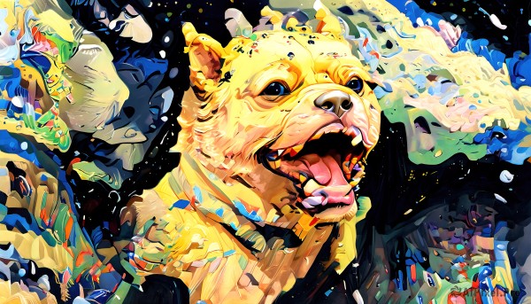 A male portrayed in a vivid dynamic scene