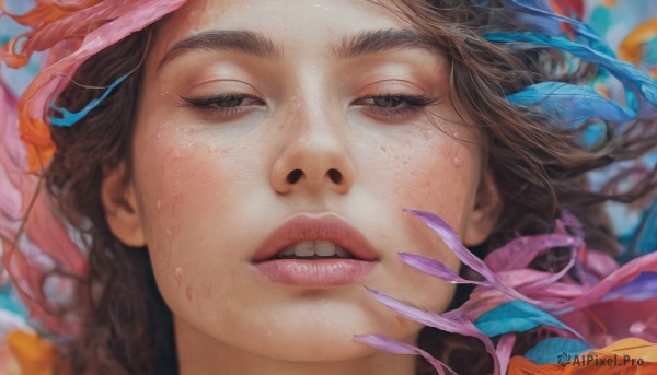 A breathtaking view of a female in dynamic scene