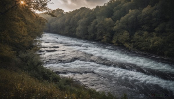 The beauty of a landscape set in a calm outdoors