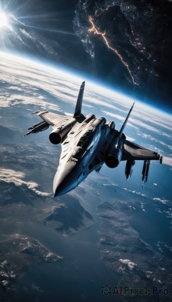 A stunning view of a spacecraft in scenery