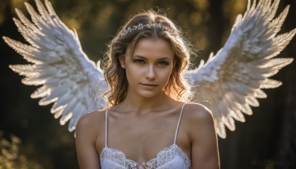 A captivating female within dynamic scene