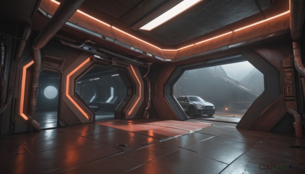The beauty of a motor vehicle set in a calm scenery