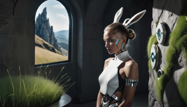 A peaceful image of a female in day