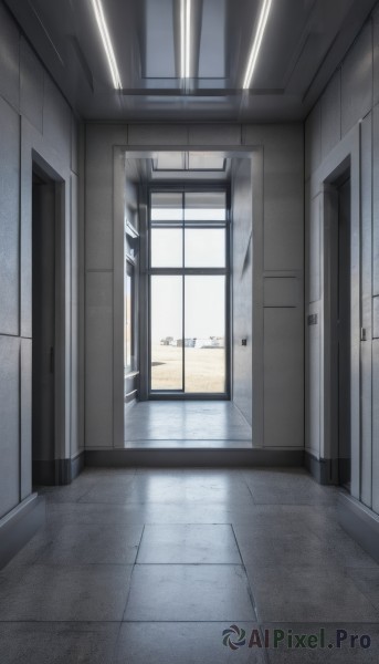 day,indoors,no humans,window,shadow,watermark,scenery,door,tiles,tile floor,school,open door,floor,hallway,sunlight,wooden floor,light,ceiling,ceiling light