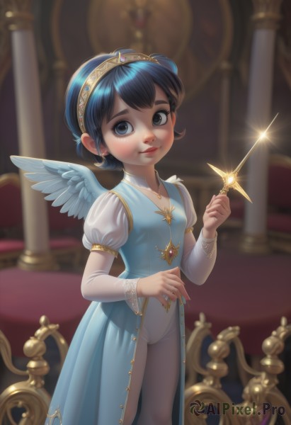 A child set against the backdrop of a breathtaking dynamic scene