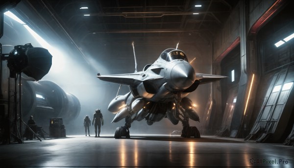 A breathtaking view of a spacecraft in dynamic scene