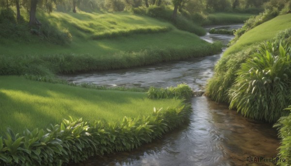 The elegance of a landscape in a idyllic day