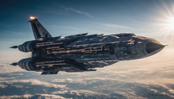 A stunning view of a spacecraft in day