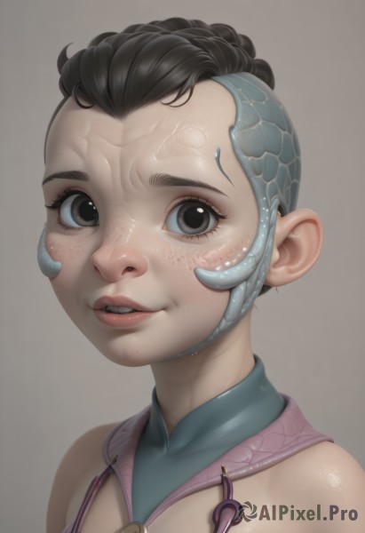 A female portrayed in a refreshing dynamic scene