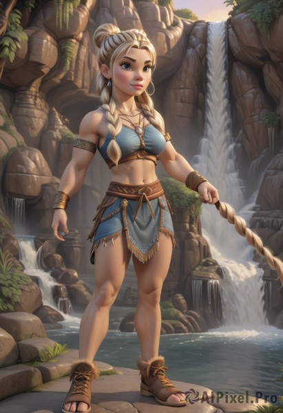 A female set against the backdrop of a breathtaking day