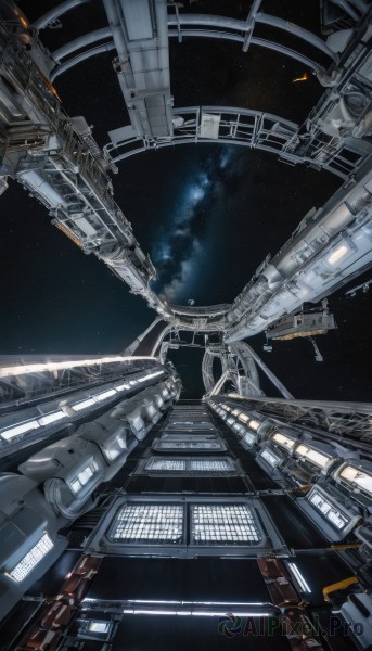 A majestic scenery featuring a spacecraft