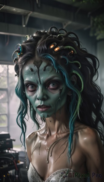 A stunning view of a alien in dynamic scene