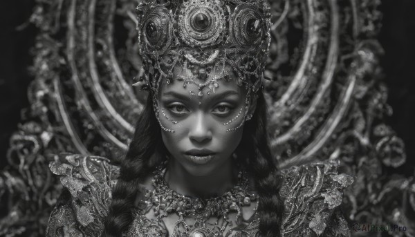 The timeless beauty of a female in a picturesque dynamic scene