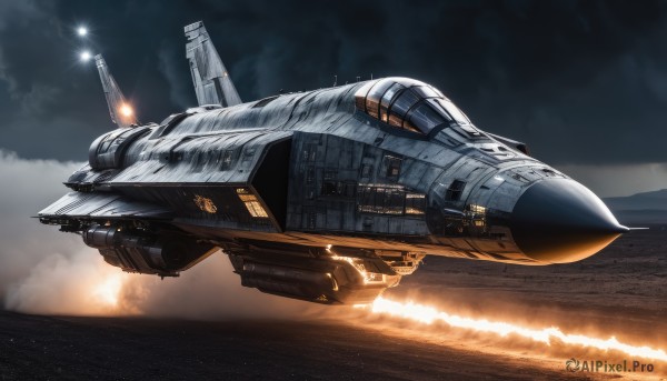 The charm of a spacecraft in a scenic outdoors