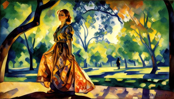 A graceful view of a female in outdoors