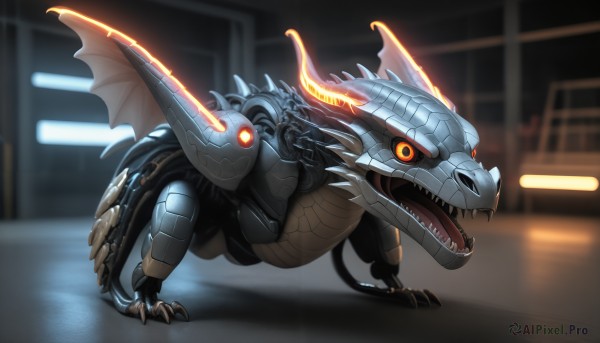 A breathtaking dynamic scene with a monster