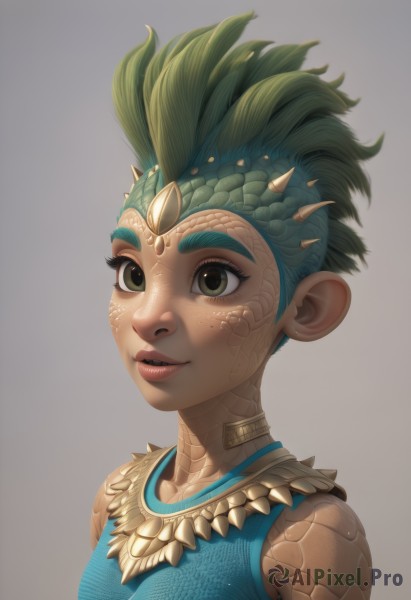 A female in a serene dynamic scene