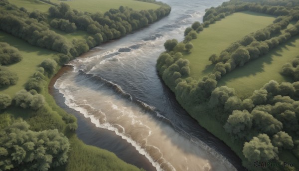 The charm of a landscape in a tranquil day