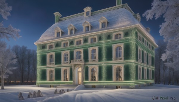 A unique subject in the heart of a majestic snowy outdoors
