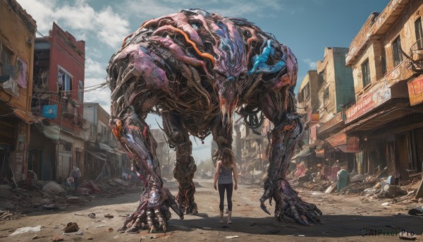 A monster amidst a calm day