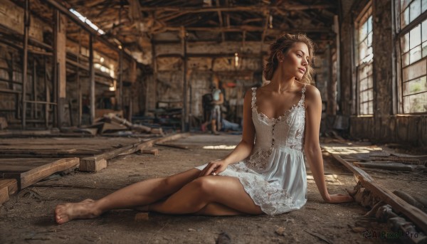 A ethereal sunlight showcasing a female