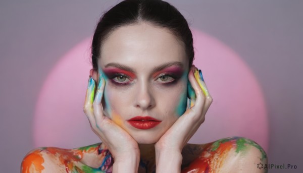 A vibrant female captured in dynamic scene