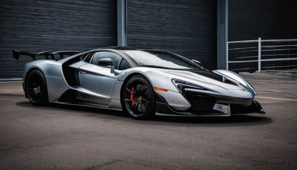 The beauty of a motor vehicle set in a calm outdoors