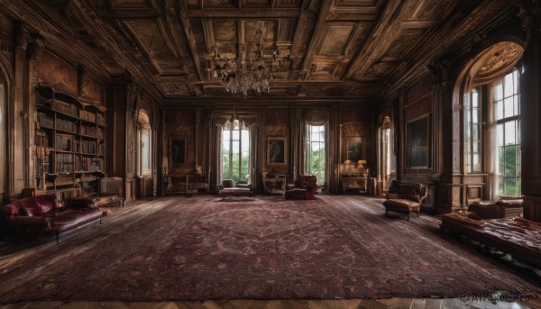 day,indoors,book,no humans,window,chair,table,sunlight,plant,scenery,couch,light rays,wooden floor,stairs,door,clock,bookshelf,lamp,candle,shelf,book stack,library,armchair,carpet,candlestand,rug,chandelier,fireplace,desk,painting (object),cabinet,treasure chest