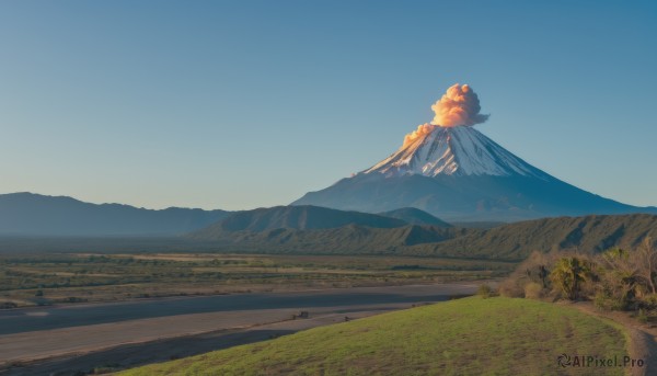 A captivating landscape within day
