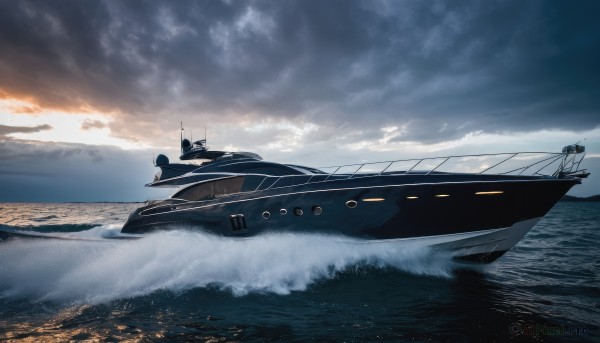 A boat in a dynamic day