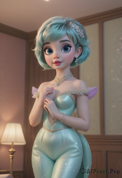 A refreshing image of a female in dynamic scene