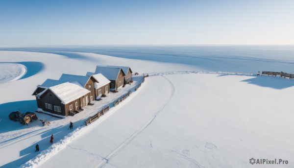 The serene presence of a boat in a peaceful snowy day