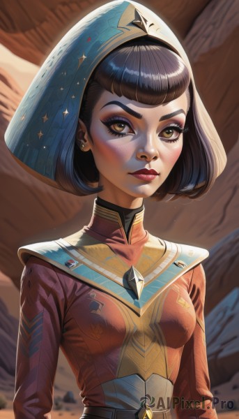 The majestic beauty of a female set within a ethereal desert