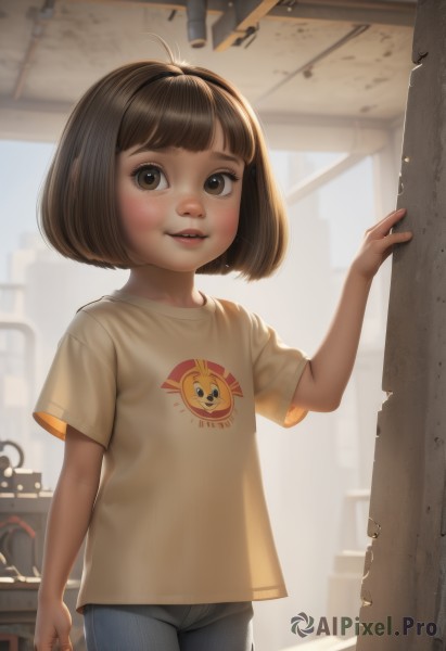 The wonder of a child in a bold day