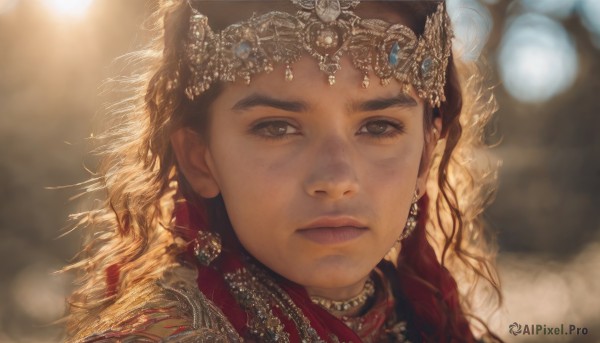 A stunning portrayal of a female in a calm dynamic scene