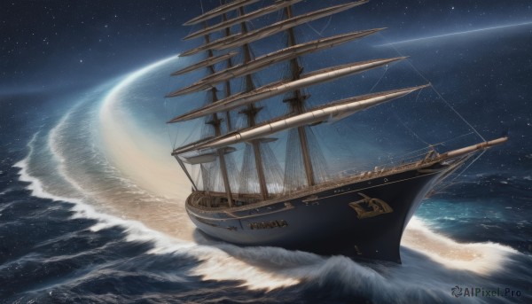 A boat captured beautifully in a dynamic outdoors