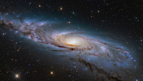 A vibrant galaxy captured in outdoors