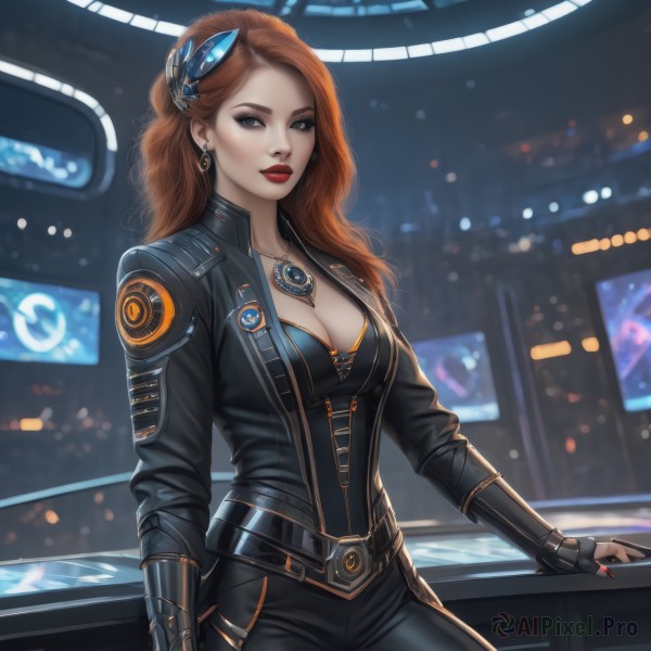 A stunning portrayal of a female in a lush dynamic scene