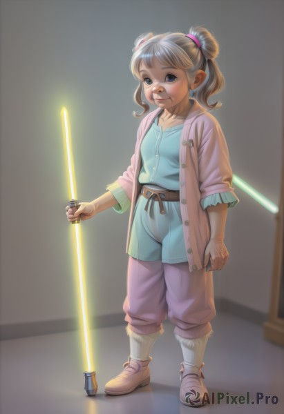 A tranquil dynamic scene showcasing a child