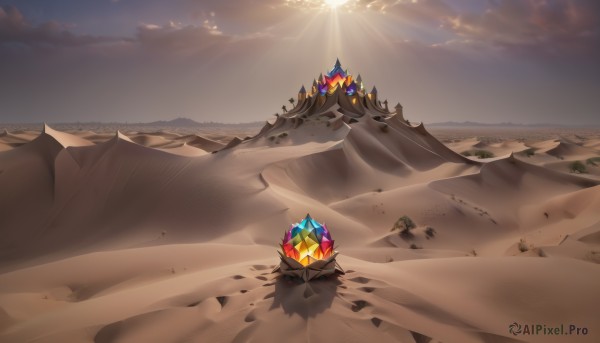 A delightful capture of a landscape within sunset day