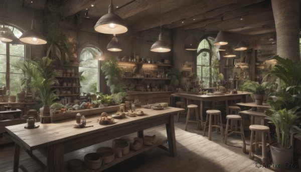The beauty of a indoors set in a captivating day