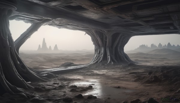 A landscape showcased in a bold day