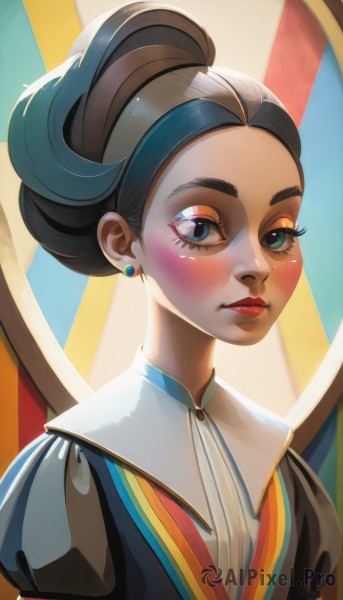 A female showcased in a bold dynamic scene