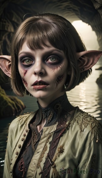 A stunning portrayal of a female in a lush dynamic scene