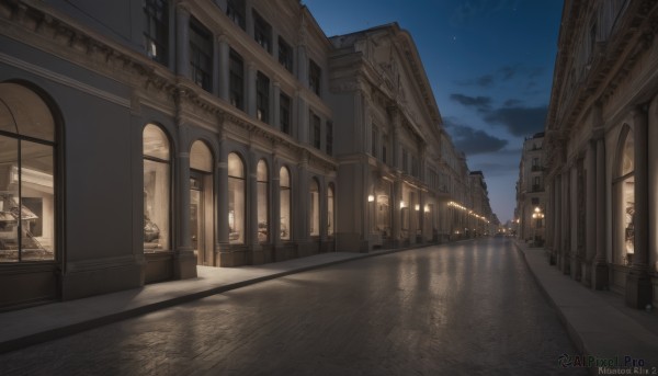The charm of a street in a scenic outdoors