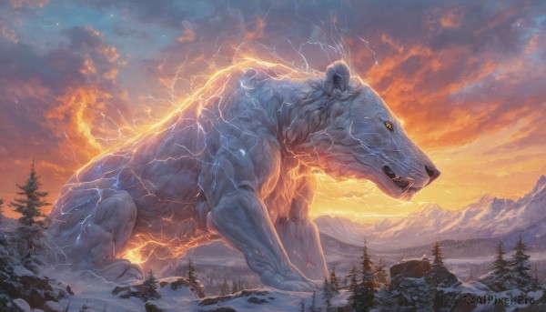 The allure of a monster in a inviting snowy outdoors